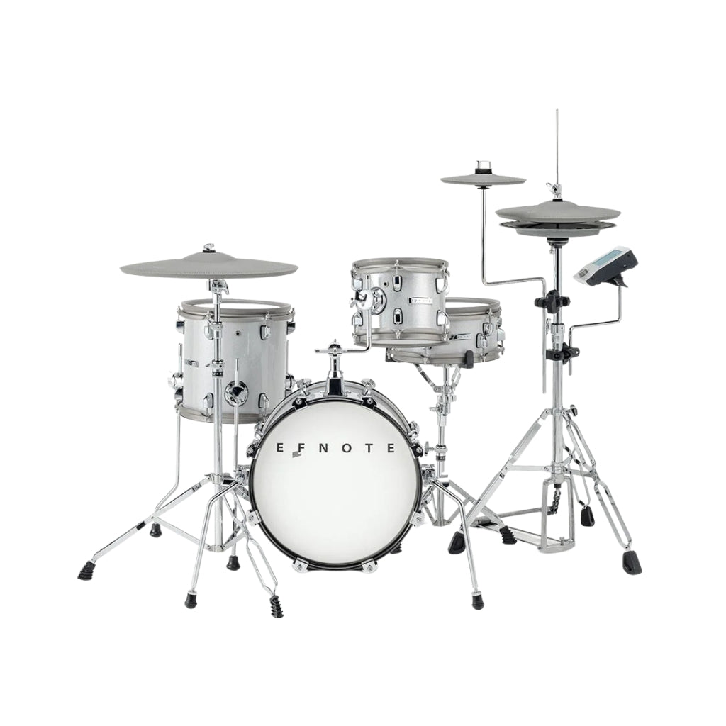 EFNOTE - MINI Electronic Drum Kit - White Sparkle