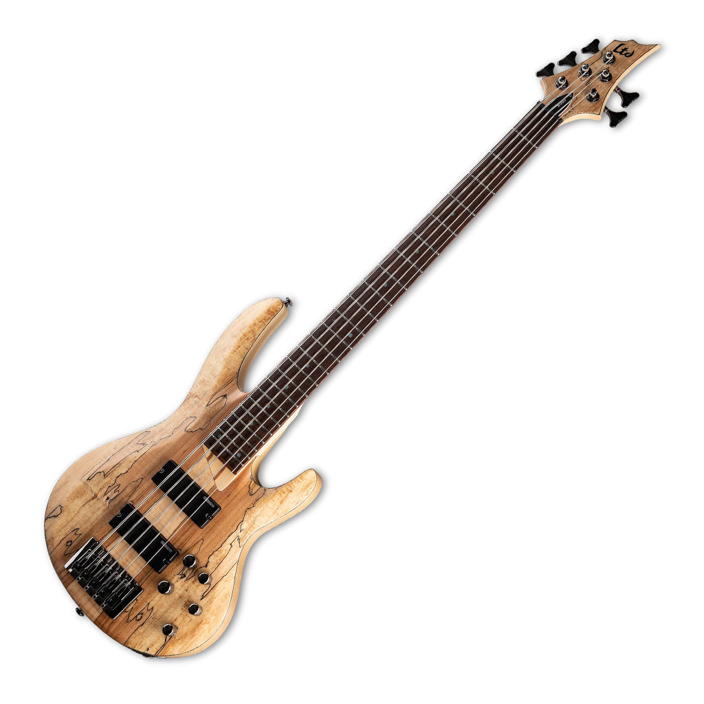 ESP LTD B-205 Spalted Maple 5-String Bass - Natural Satin