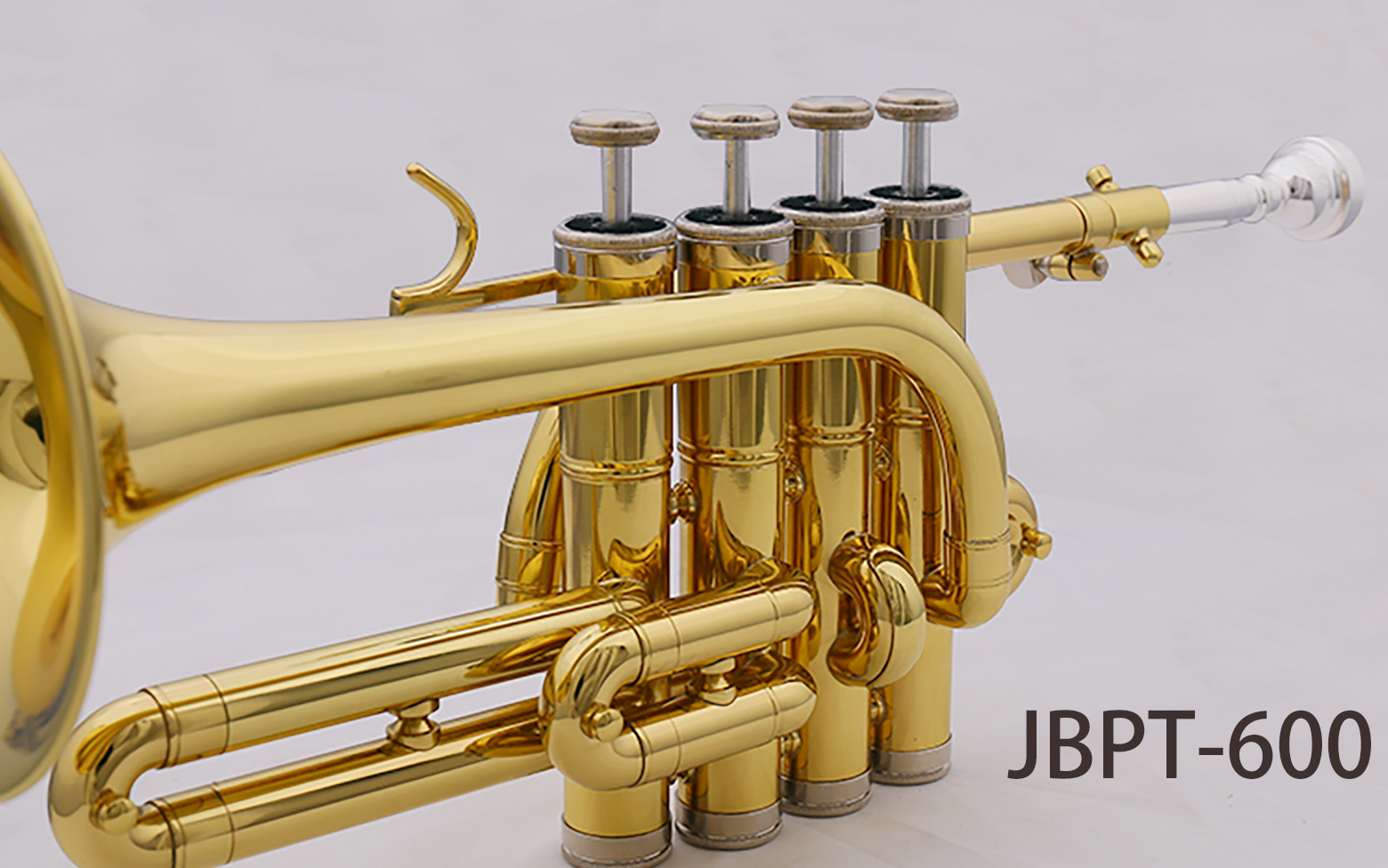 Knight Piccolo Trumpet PT-600, 4 Valve Piston, with Case