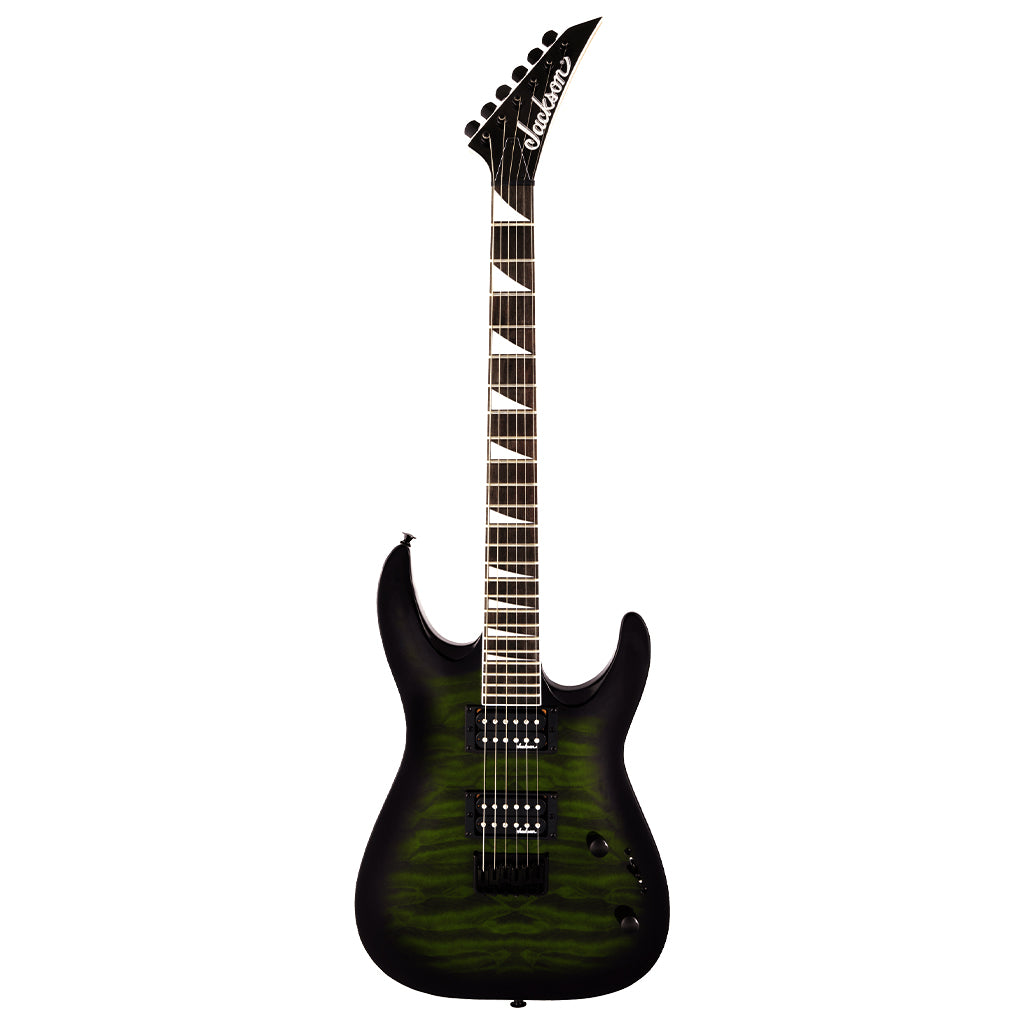 Jackson - JS Series Dinky Arch Top JS32Q DKA HT Electric Guitar - Transparent Green Burst, Amaranth Fingerboard