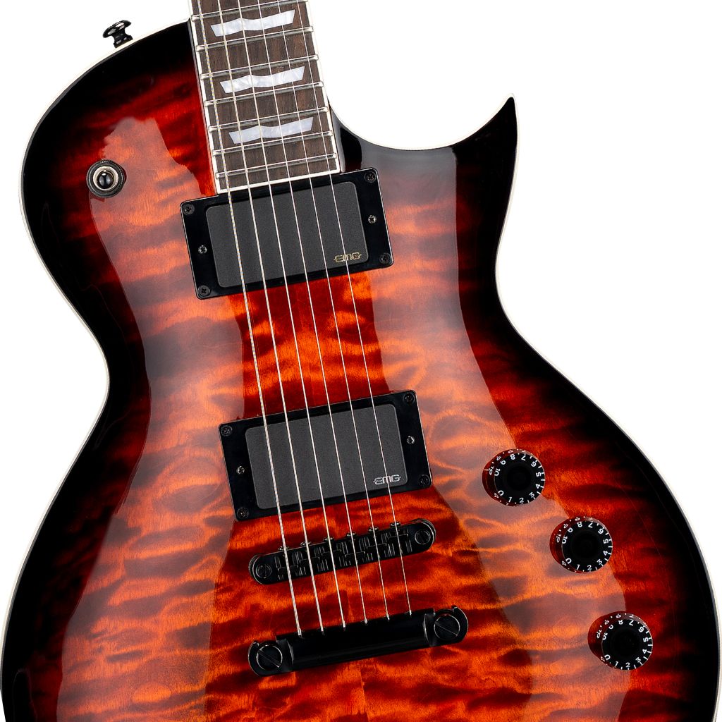ESP LTD - Eclipse EC-400 Quilted Maple Electric Guitar - Vintage Burst