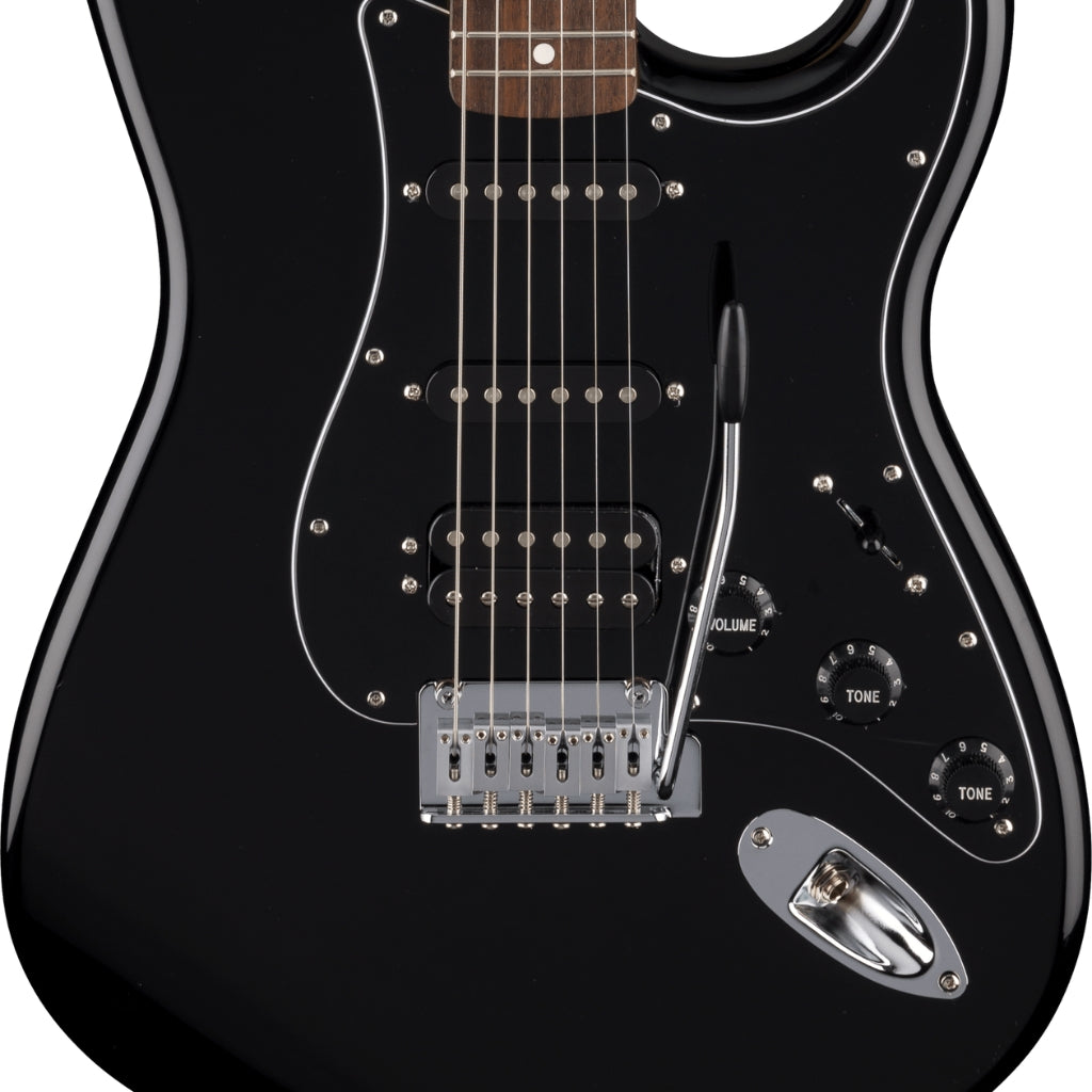 Fender - Standard Stratocaster HSS, Laurel Fingerboard Electric Guitar - Black