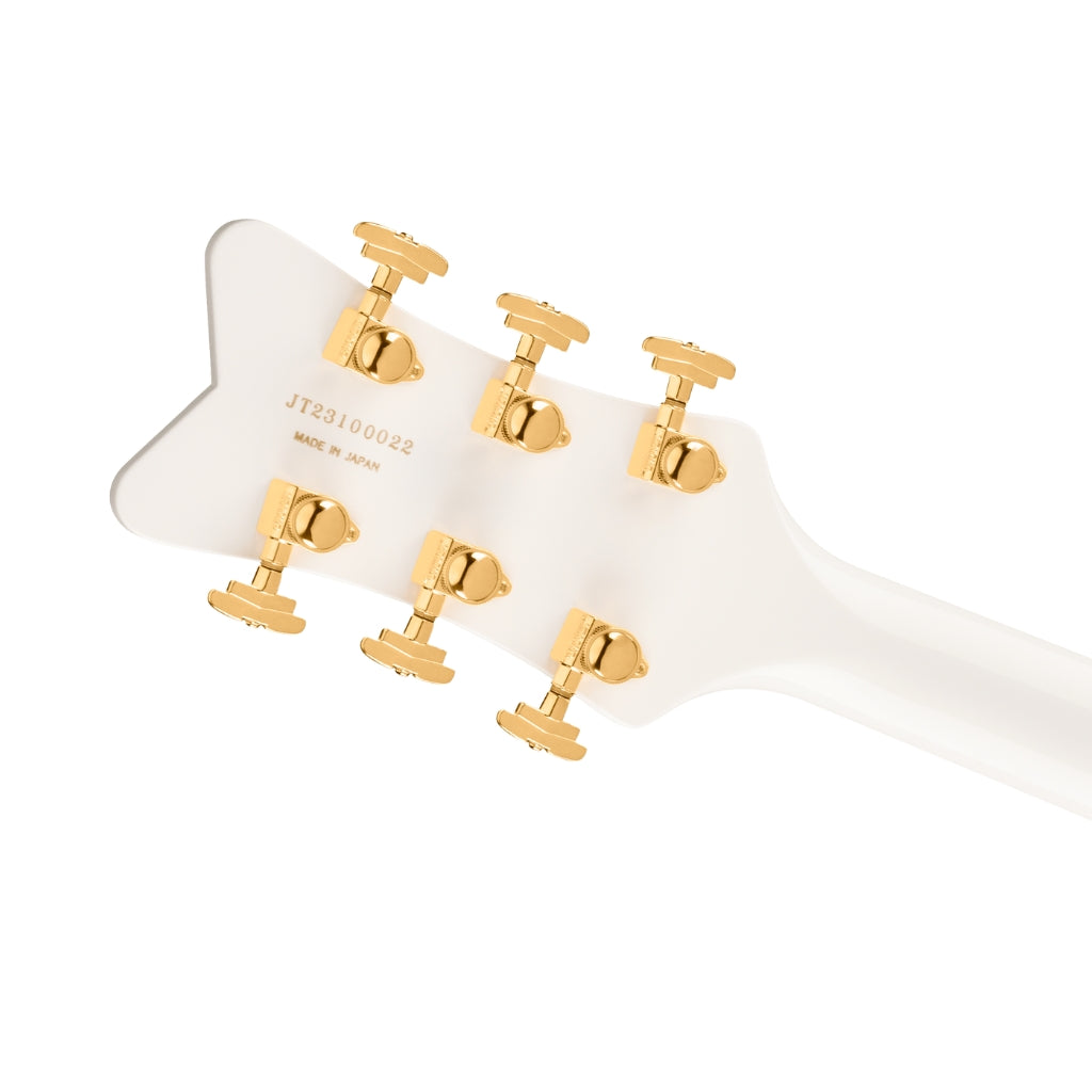 Gretsch - Falcon Hollow Body Ebony Fingerboard with String Thru Bigsby and Gold Hardware - White