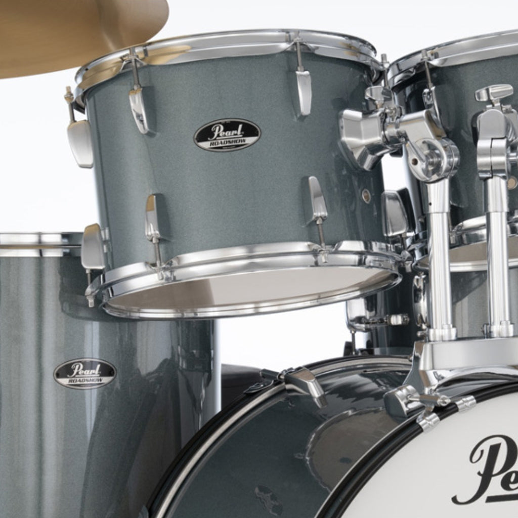 Pearl - Roadshow-PLUS 5pc 22" Drum Package with Pearl Cymbals - Aqua Blue Glitter