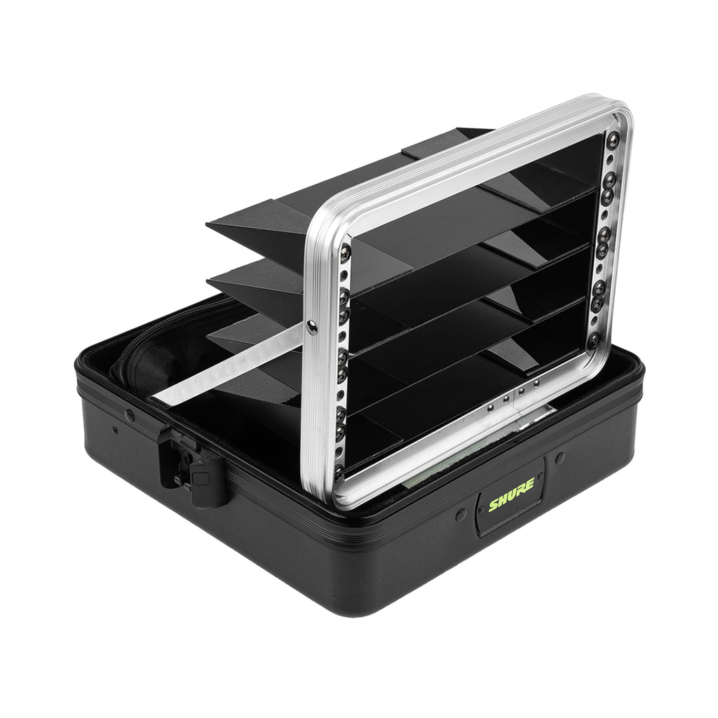 Shure By Gator SH-WSYS-CASE4 Mini Rack Molded ATA Case – Holds 4 Wireless Systems