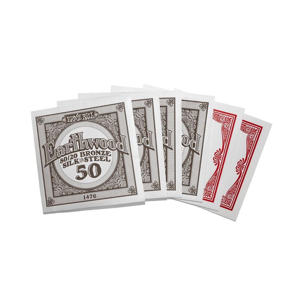 Ernie Ball Earthwood Silk & Steel Extra Soft 8020 Bronze 10-50 Acoustic Guitar Strings - 3 Pack