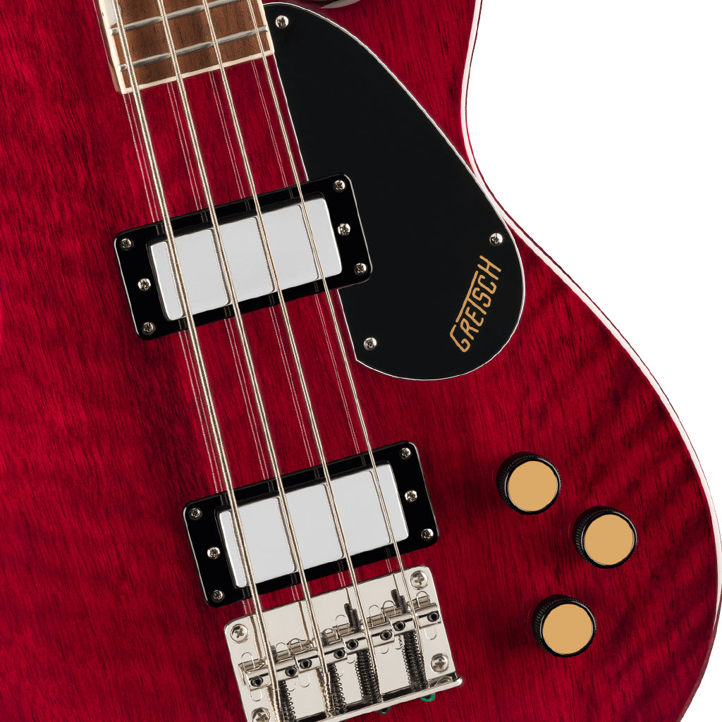 Gretsch Streamliner Jet Club Bass Single Cut and Laurel Fingerboard Walnut Stain