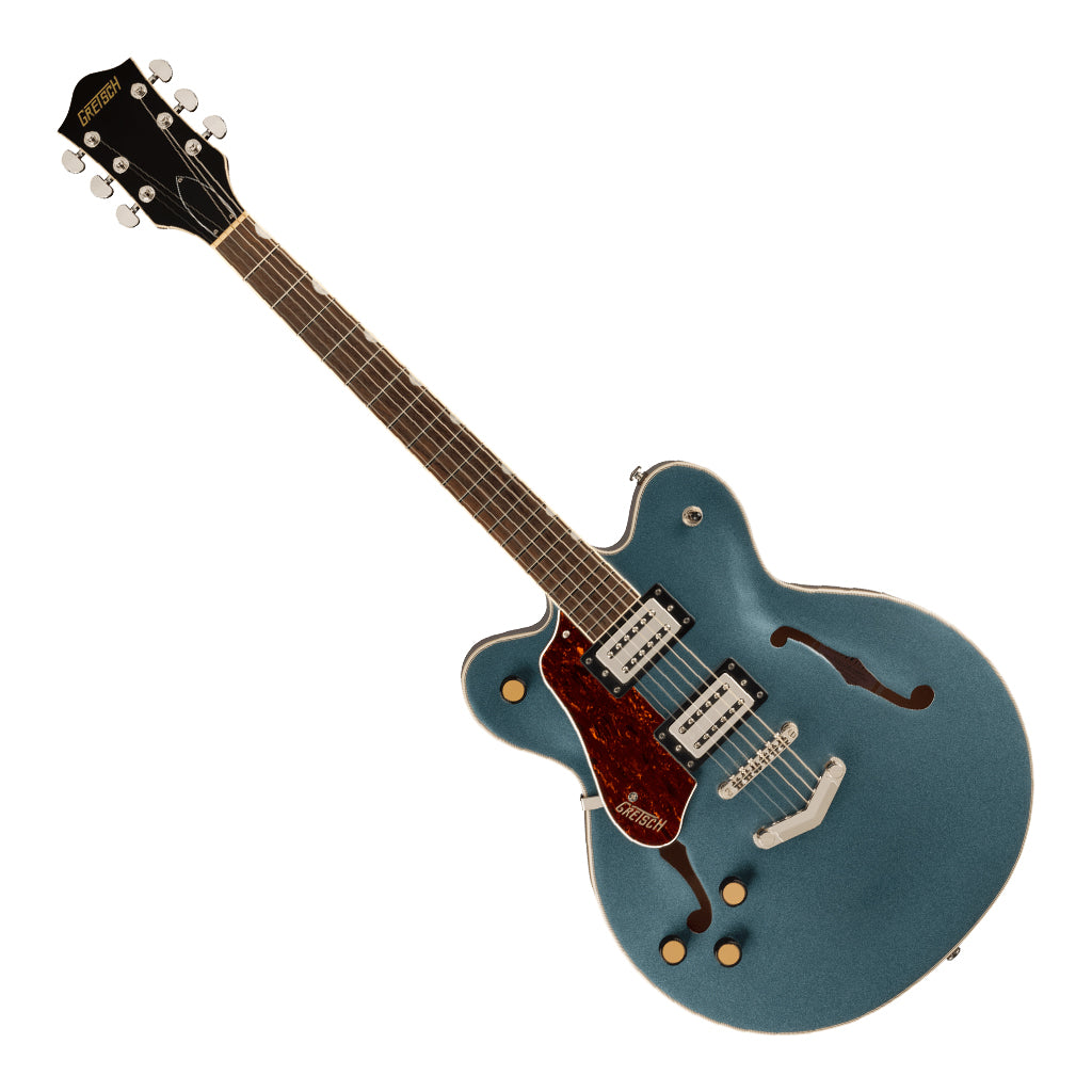 Gretsch G2622LH Streamliner Center Block Double Cut with V Stoptail Left Handed BroadTron BT3S Pickups Laurel Fingerboard Gunmetal