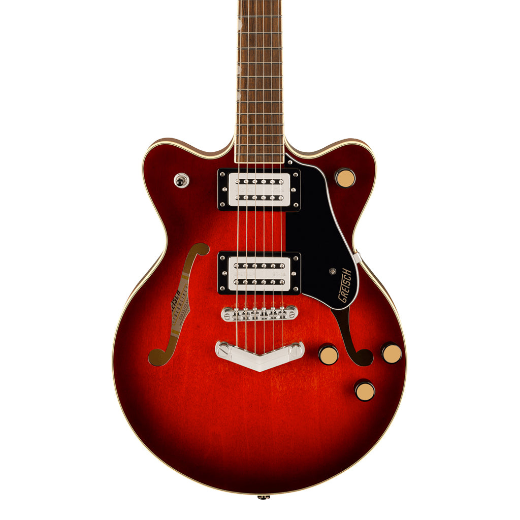 Gretsch G2655 Streamliner Center Block Jr Double Cut with V Stoptail and Laurel Fingerboard Claret Burst