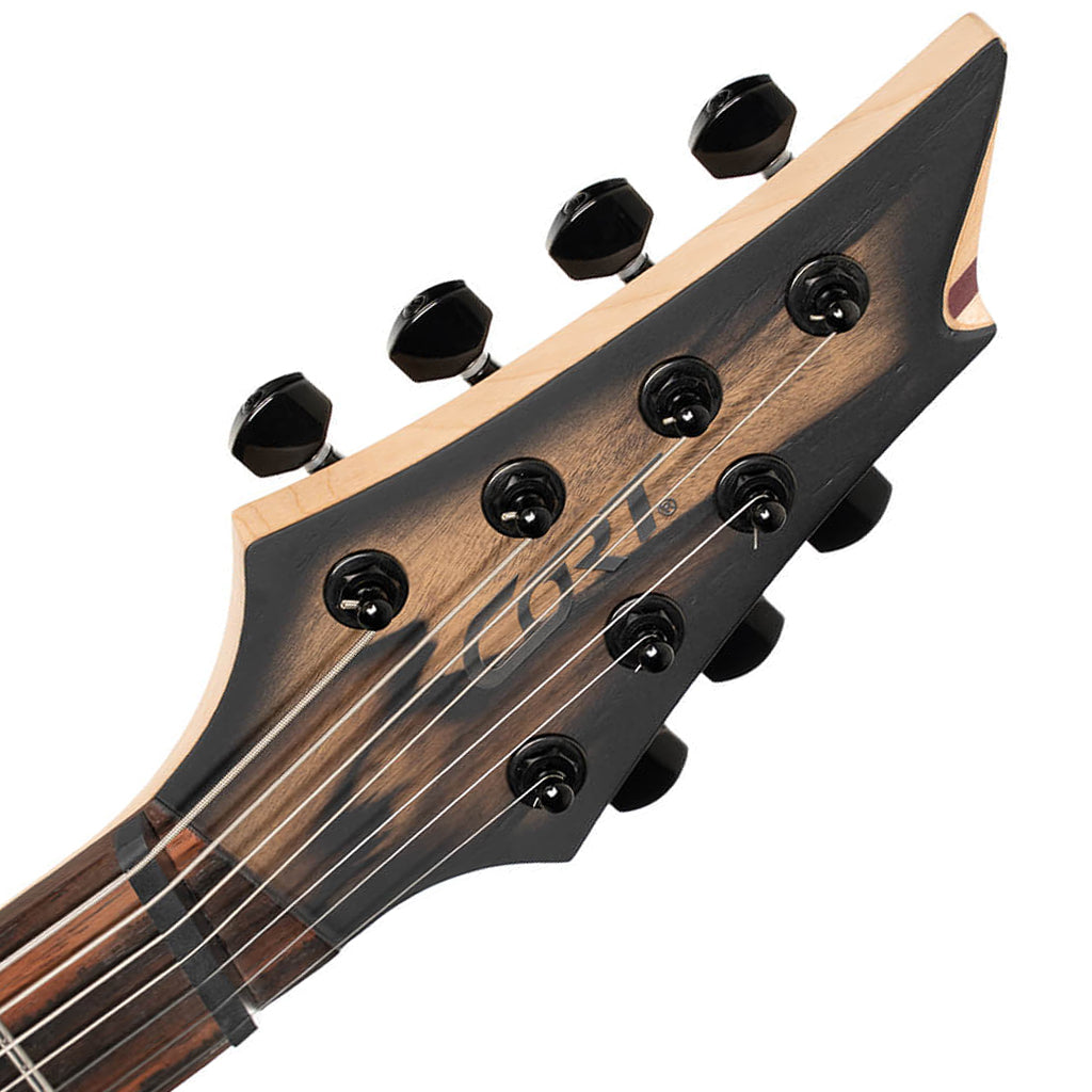 Cort KX507MS Pale Moon 7 String Multi Scale Guitar Natural Black Burst