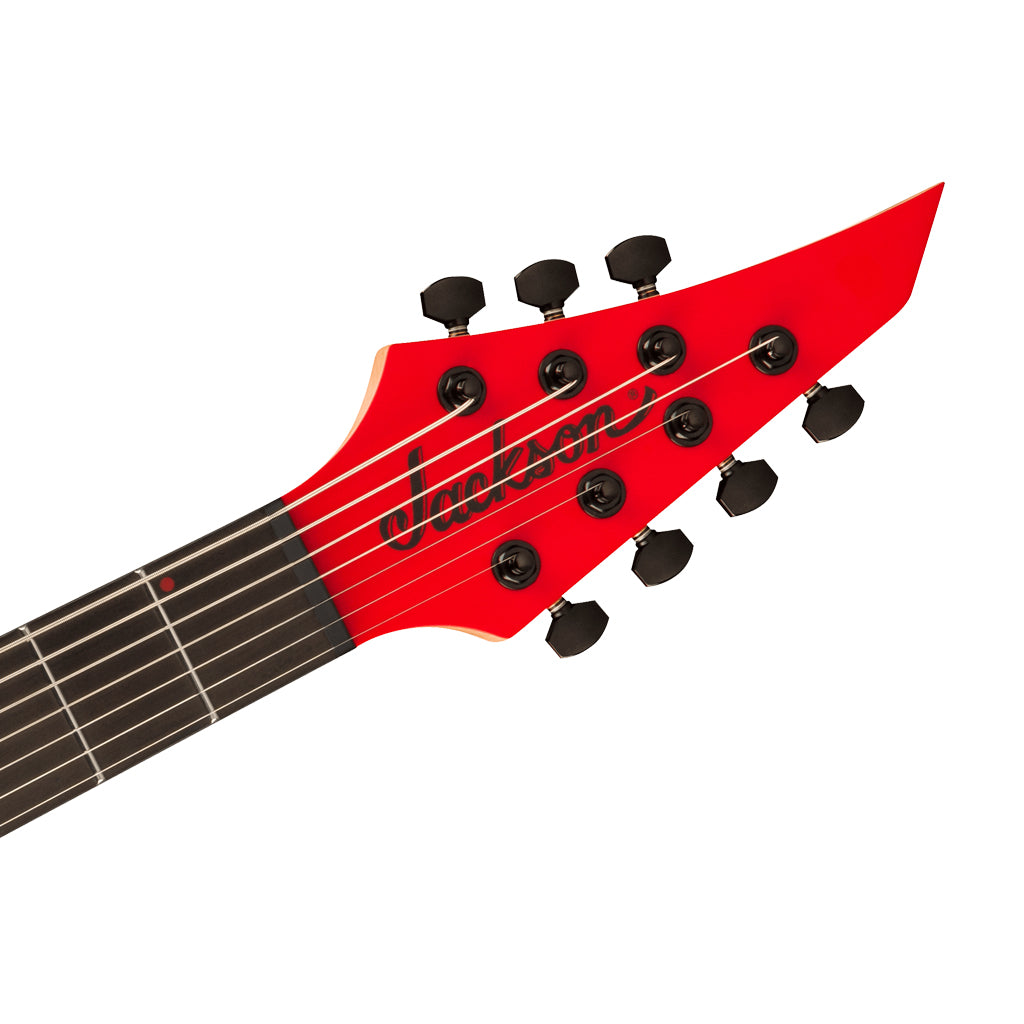 Jackson - Pro Plus Series DK Modern MDK7 HT - Ebony Fingerboard, Satin Red with Black bevels