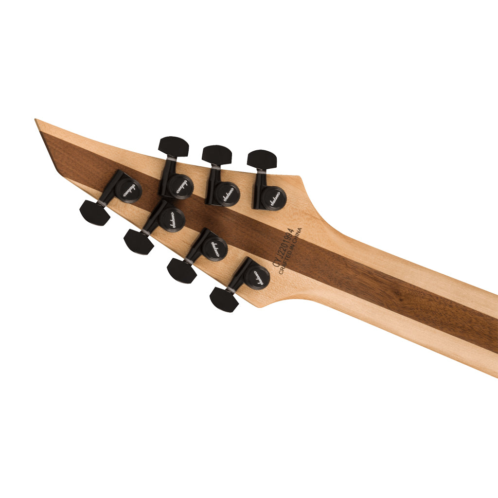 Jackson - Pro Plus Series DK Modern MDK7 HT - Ebony Fingerboard, Satin Red with Black bevels