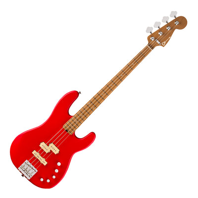 Charvel Pro Mod San Dimas Bass PJ IV MAH Satin Ferarri Red
