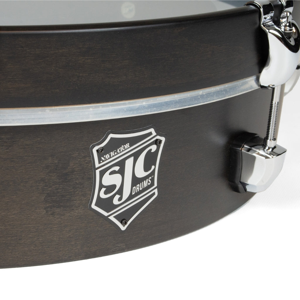 SJC Custom Drums - Navigator UFO Tom - 4 inches x 20 inches, Ghost Black