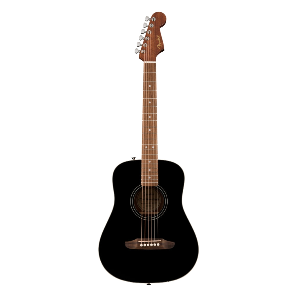 Fender - California Standard Redondo Mini Acoustic Guitar with Bag - Black