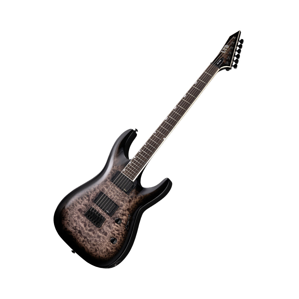 ESP LTD MH-400 Hardtail Quilted Maple Top Electric Guitar - See Thru Black Sunburst