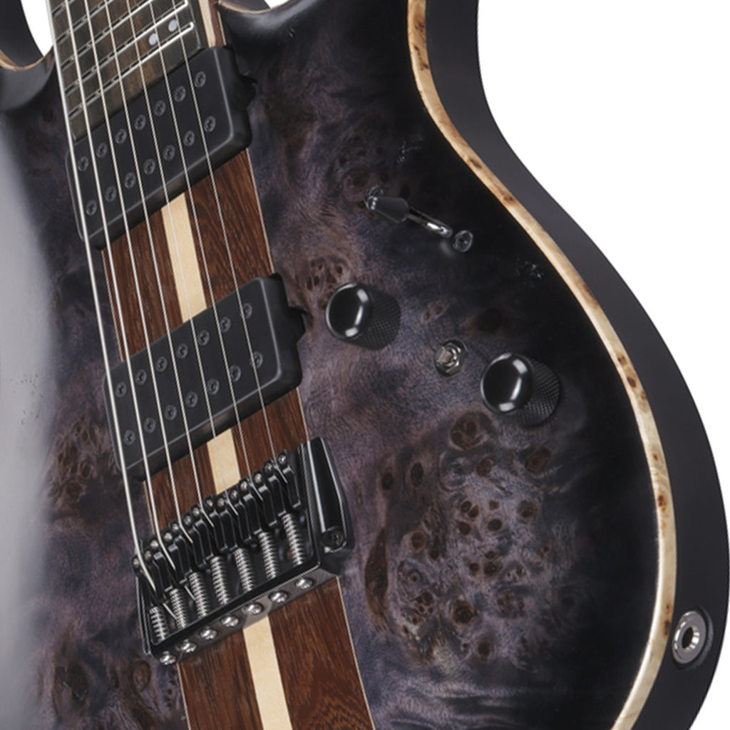 Ibanez RGA217P1PB Premium 7-String Electric Guitar w/Gigbag - Deep Twilight Burst Low Gloss