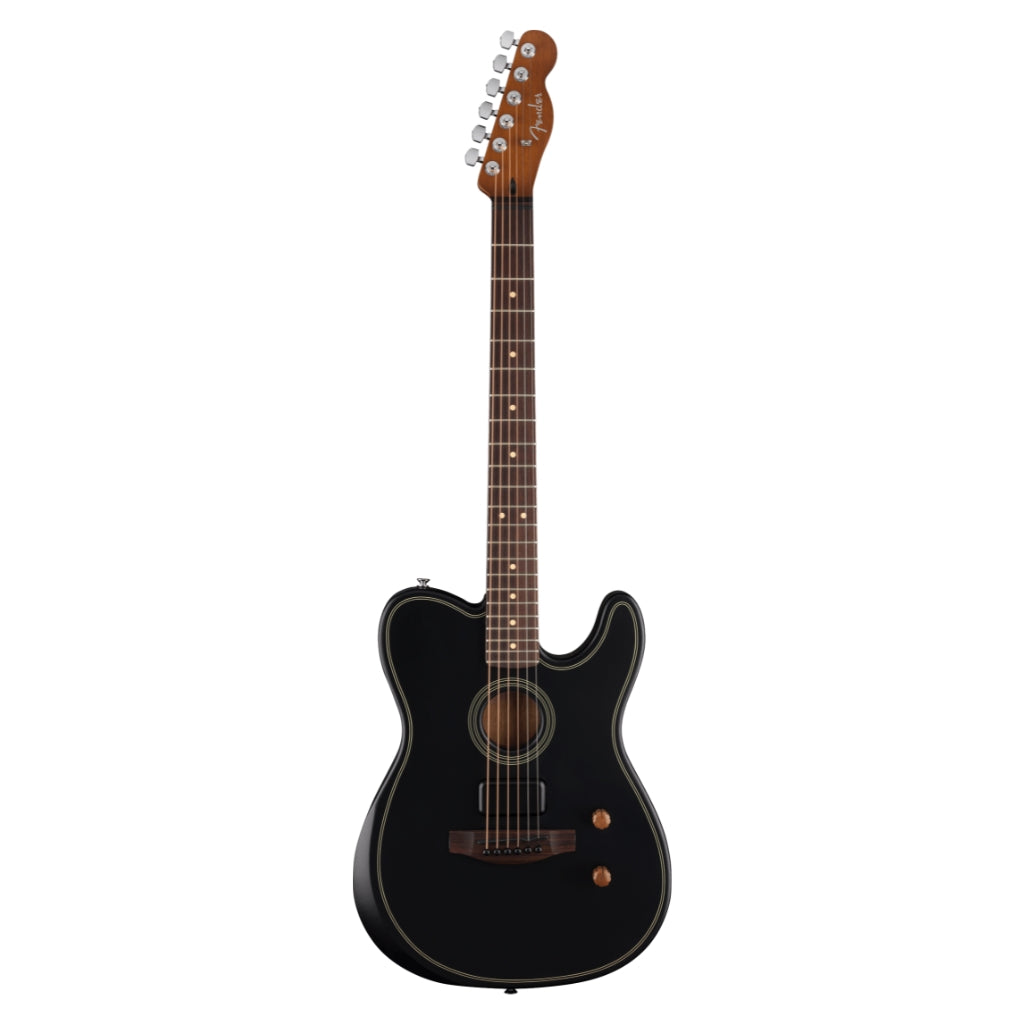 Fender - Acoustasonic Standard Telecaster Electric Guitar - Black
