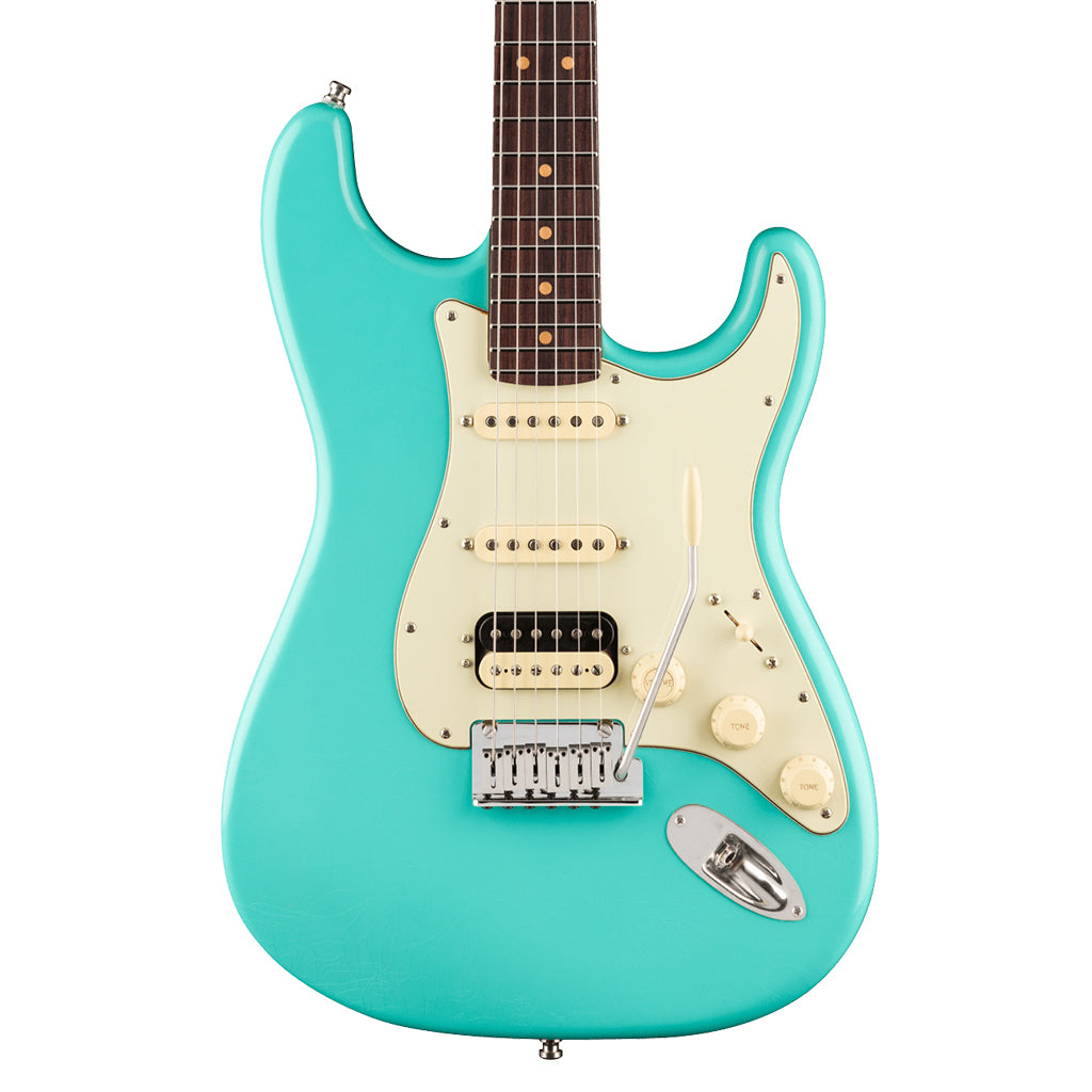 Fender American Ultra Luxe '60s Stratocaster HSS - Rosewood Fingerboard - Sea Foam Green