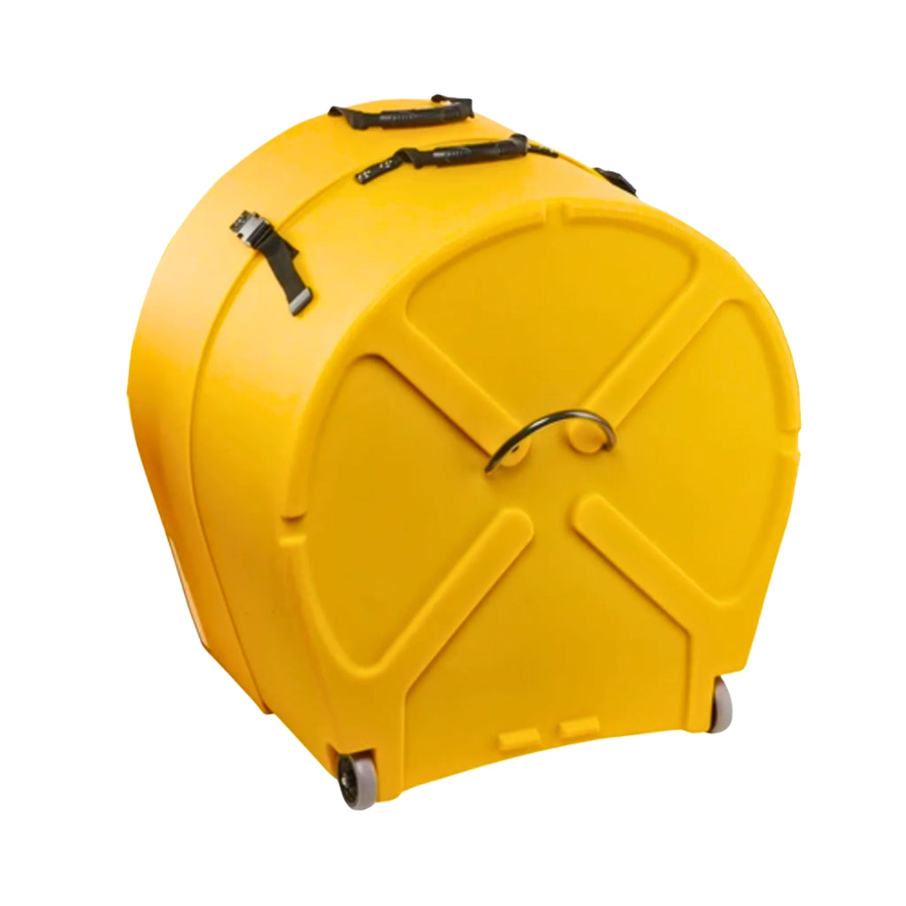 Hardcase - HNL22B-Y Fully Lined Bass Drum Case - Yellow, 22 inch