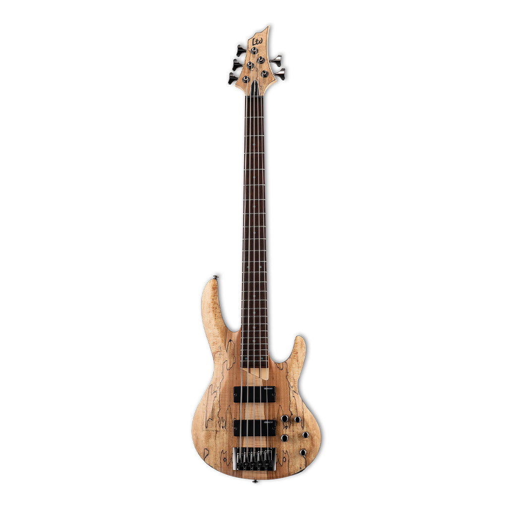 ESP LTD B-205 Spalted Maple 5-String Bass - Natural Satin