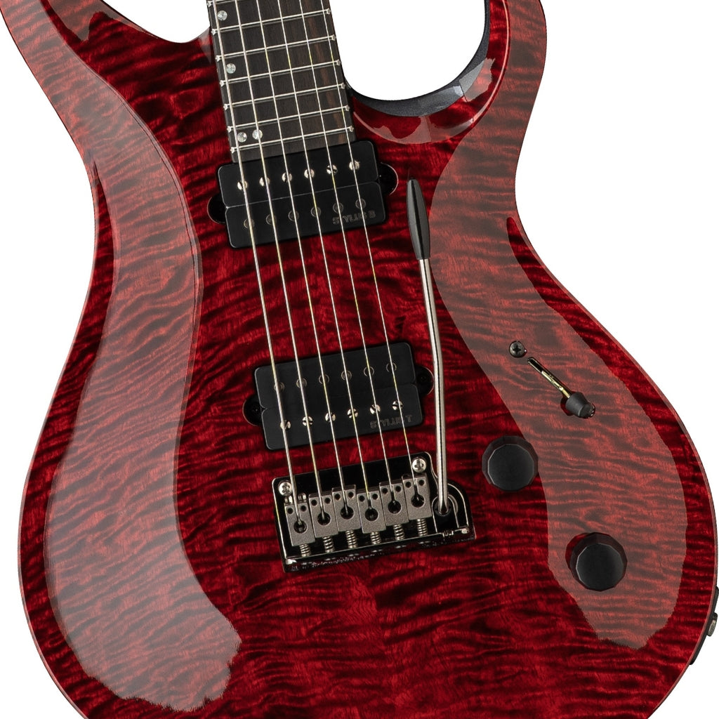 PRS - Tekton T Electric Guitar with Two-Point Tremolo - Bloodstone Red with Black Satin Neck
