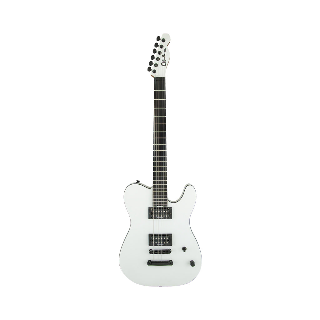 Charvel Joe Duplantier Pro Mod San Dinas S2 - Satin White - Ebony FB