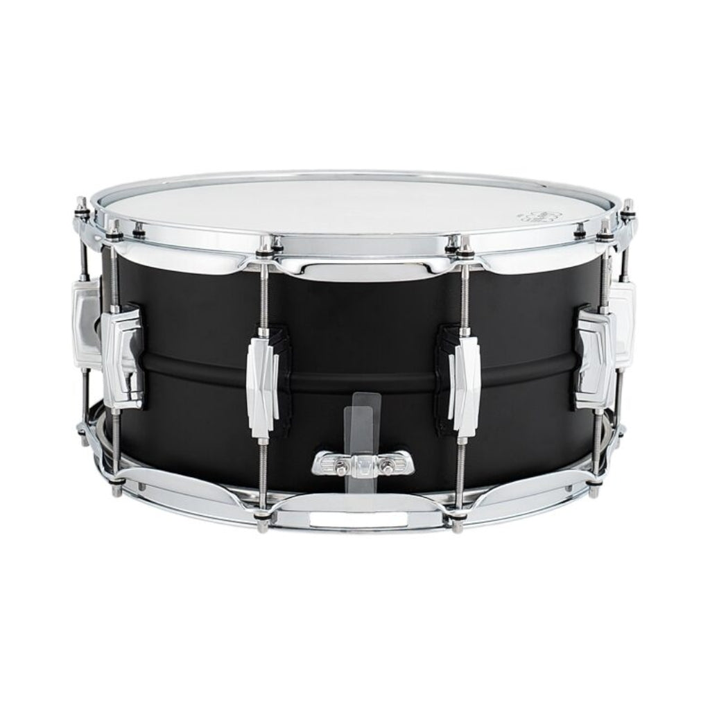 Ludwig - Stealth Black Beauty Snare Drum - 6.5 inches x 14 inches, Brass Snare Drum - Flat Black