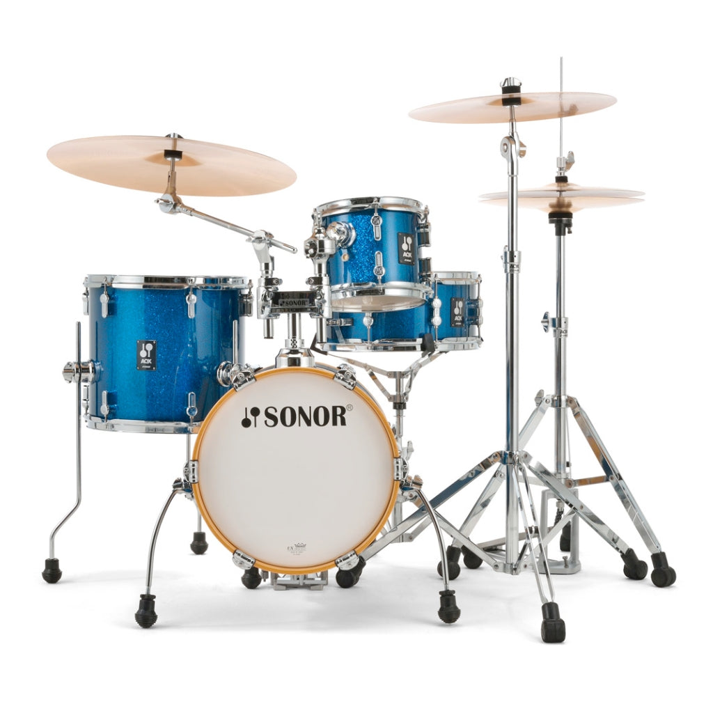 Sonor - AQX Series Micro 4-Piece Shell Pack - Blue Ocean Sparkle