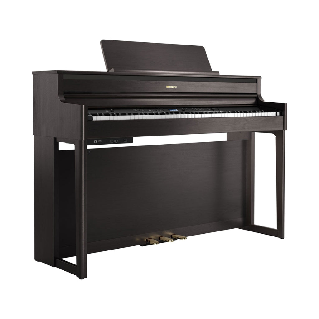Roland - HP704 Digital Upright Piano - Dark Rosewood