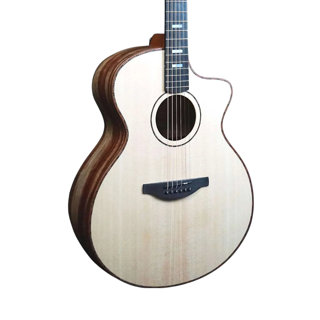 Fenech VTP Grand Auditorium Cutaway - Camphor Back and Sides