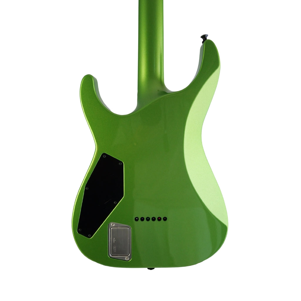ESP USA M-II NTB TOM Electric Guitar - Lizard Spit Green hero back