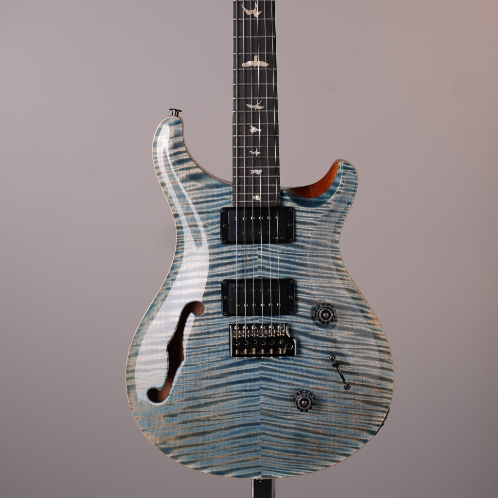 PRS Custom 24 Semi-Hollow Artist Flame Maple Top Electric Guitar - Faded Indigo