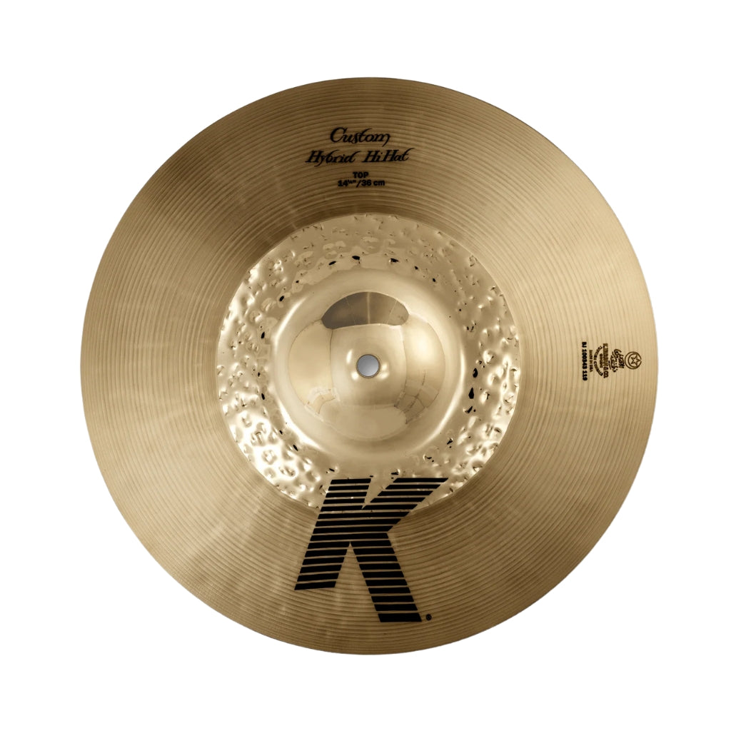 Zildjian - 14.25 inch K Custom Hybrid Hi-hat Cymbal - Top only