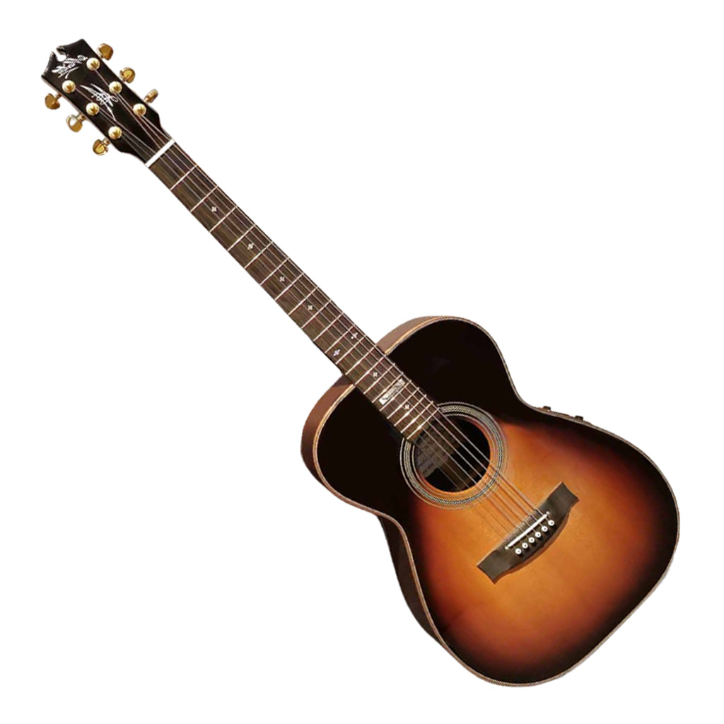 Maton EM100 808 Messiah Series Left Handed Acoustic-Electric Guitar - Tobacco Sunburst