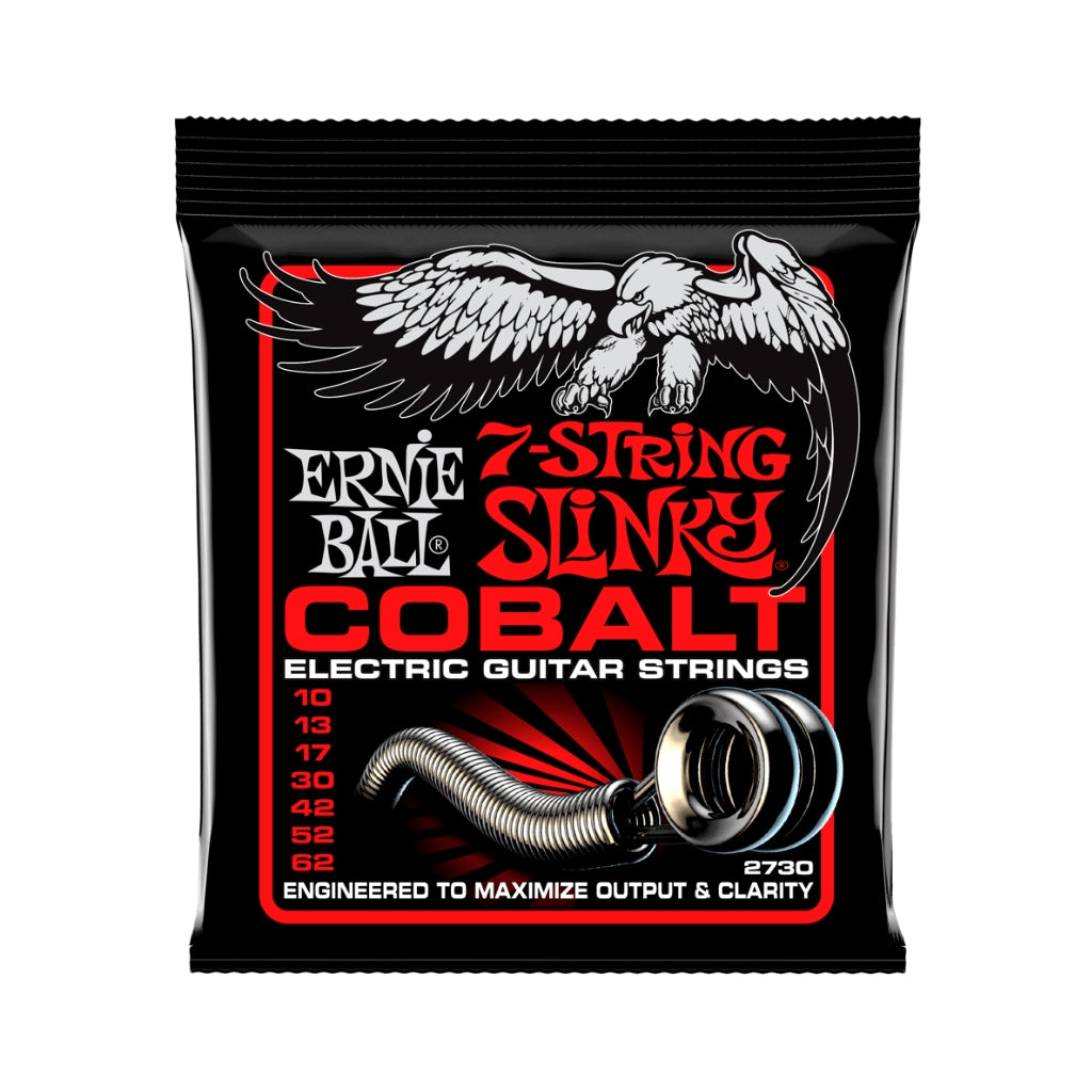 Ernie Ball - 2730 Skinny Top Heavy Bottom Slinky Cobalt Electric Guitar Strings - .010-.062 7-string