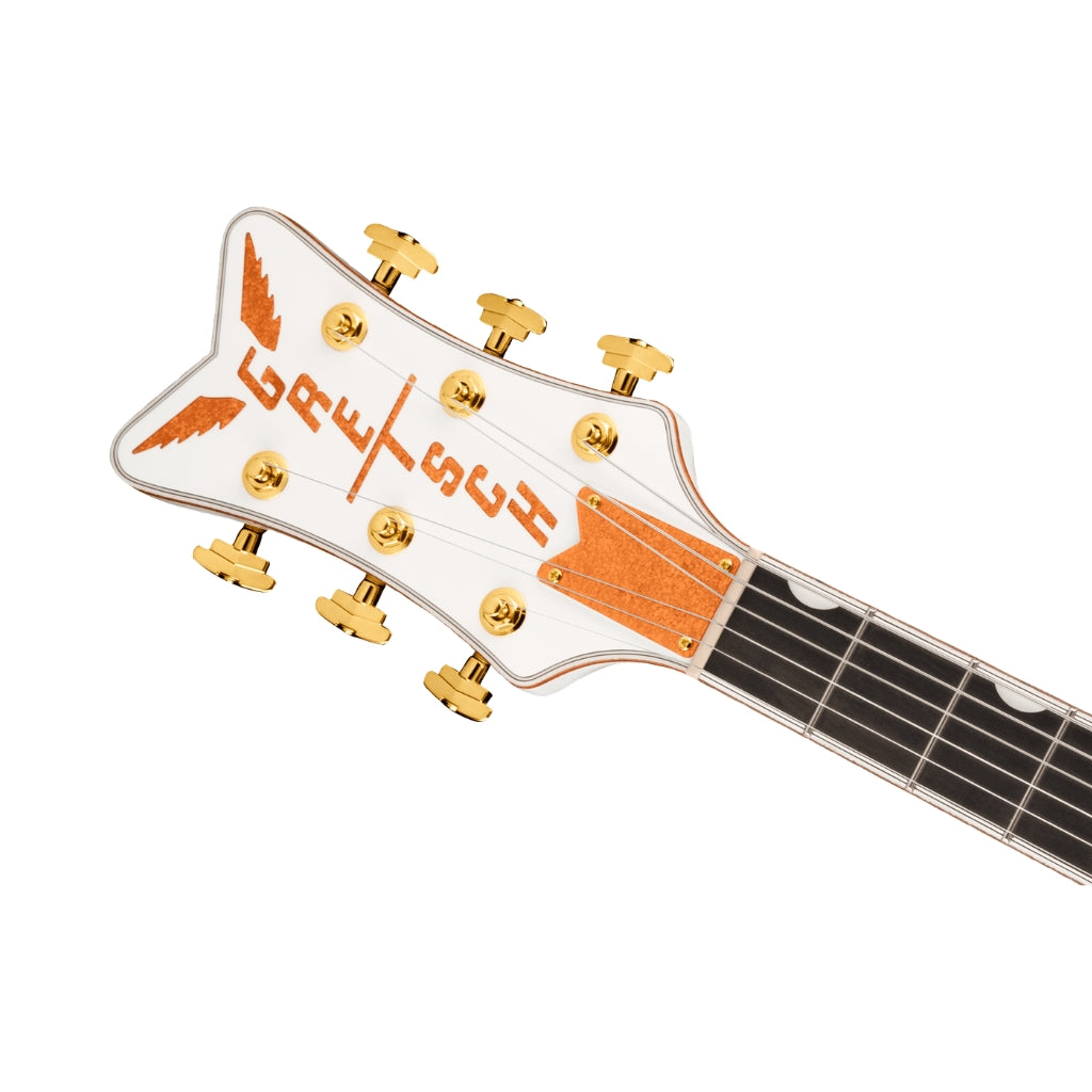 Gretsch - G6136TG-LH Players Edition Falcon Left-Handed Electric Guitar - White, Ebony Fingerboard