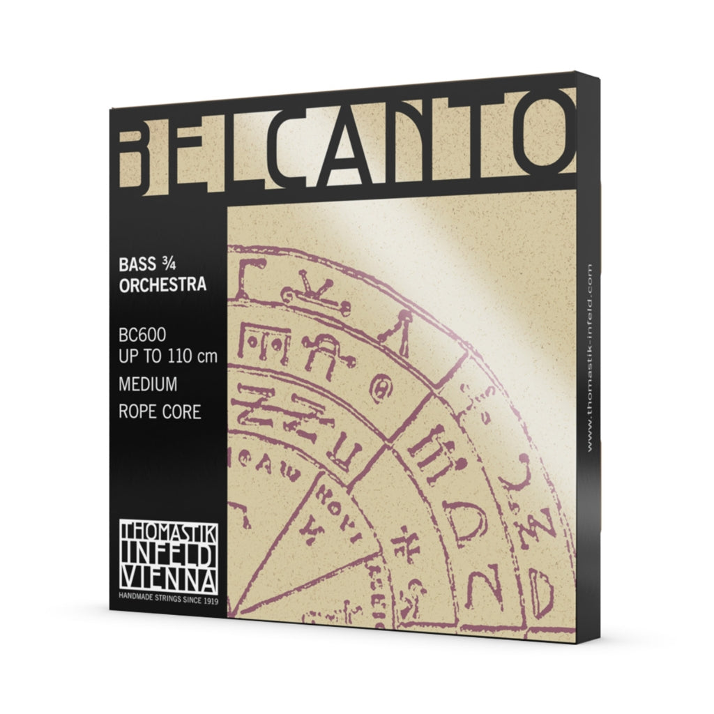 Thomastik BC600 Belcanto Bass Orchestra 3/4 String Set