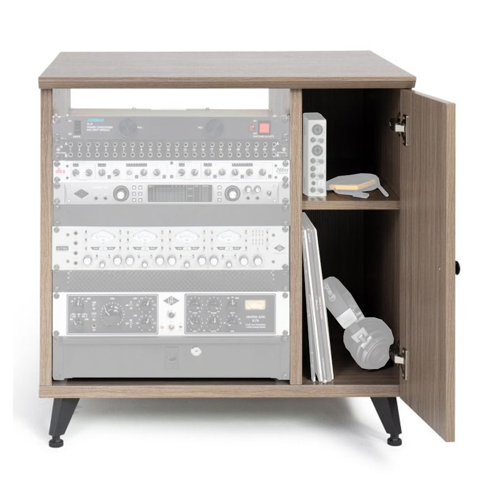 GATOR Elite Studio Sidecar Rack With Shelf Grey