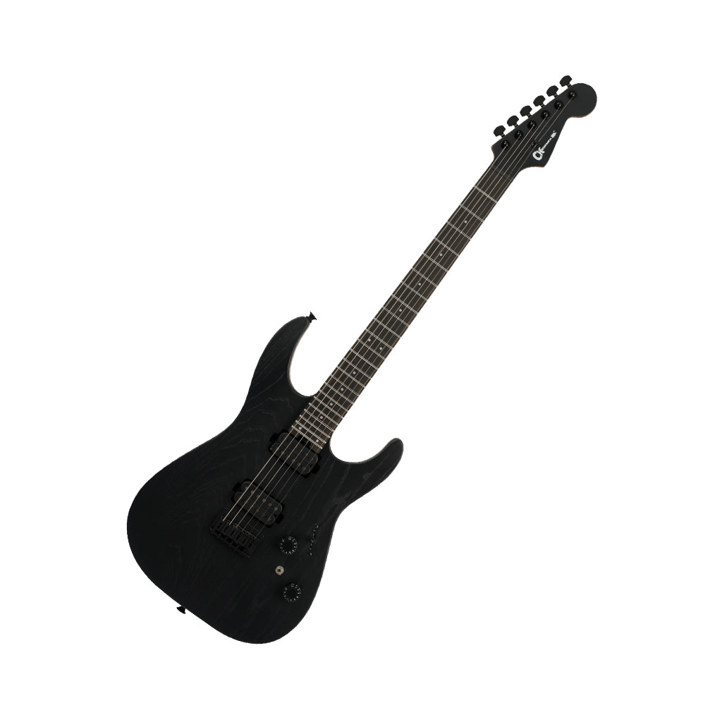 Charvel Pro-Mod Plus Dinky DK24 HH HT EB Electric Guitar - Black Ash