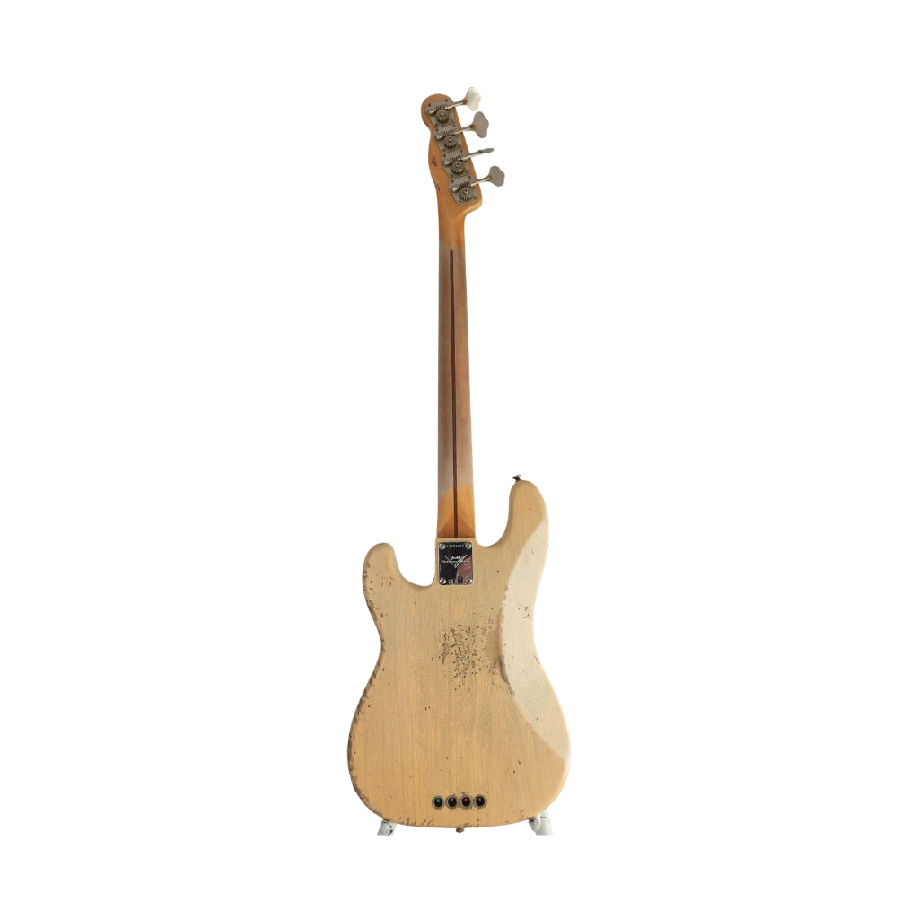 Fender Custom Shop Time Machine 1956 Precision Bass Heavy Relic - Super Aged White Blonde