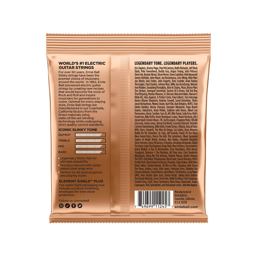 Ernie Ball Turbo Slinky Nickel Wound 9.5-46 Electric Guitar Strings - 3-Pack