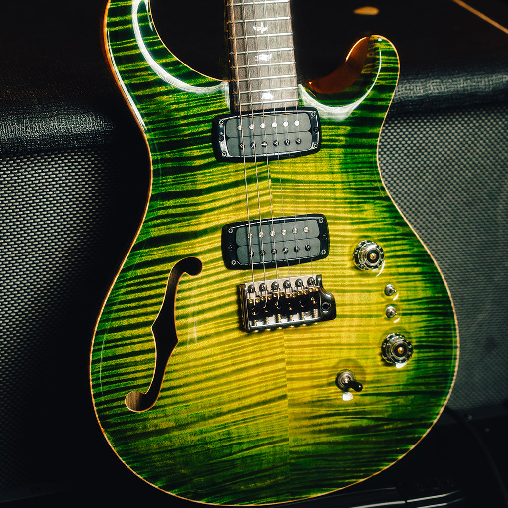 PRS - Private Stock #11603 24-08 Semi-Hollow Electric Guitar - Rainforest Glow