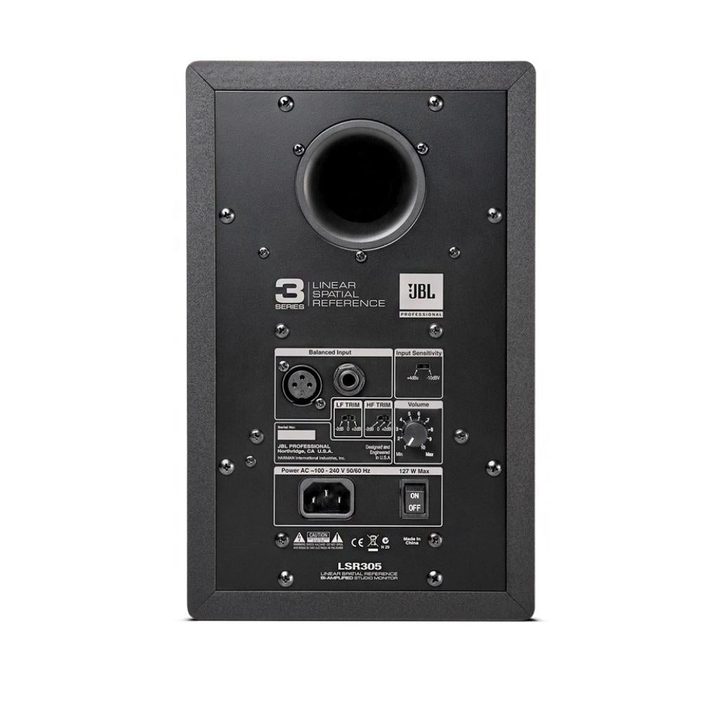 JBL LSR305MKII Studio Monitor - 5" Two-Way Powered Bi-Amp Studio Monitor Speaker Single