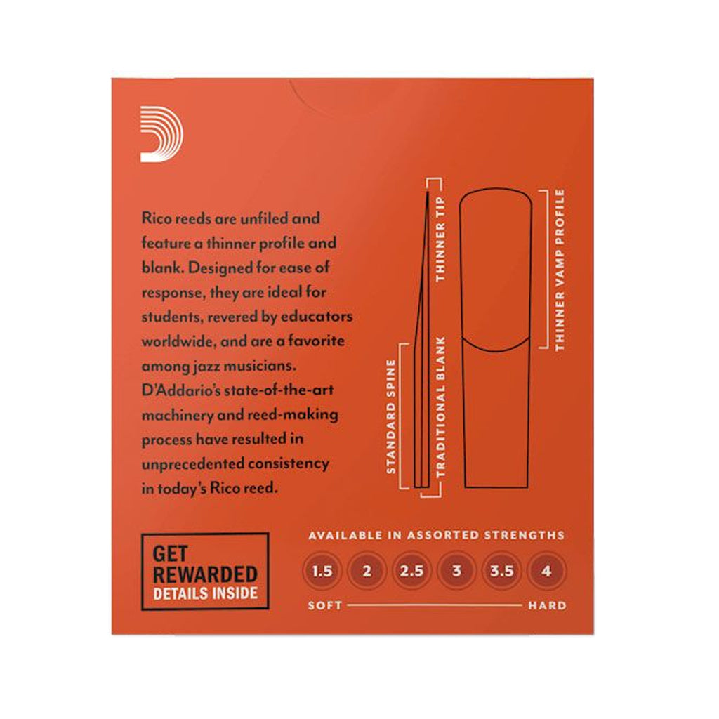 Rico Royal Alto Saxophone Reed 1.5 - 10 Pack