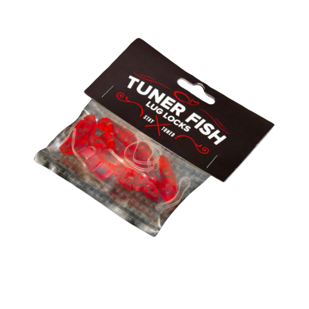 Tuner Fish - Lug Locks - Red, 8 Pack