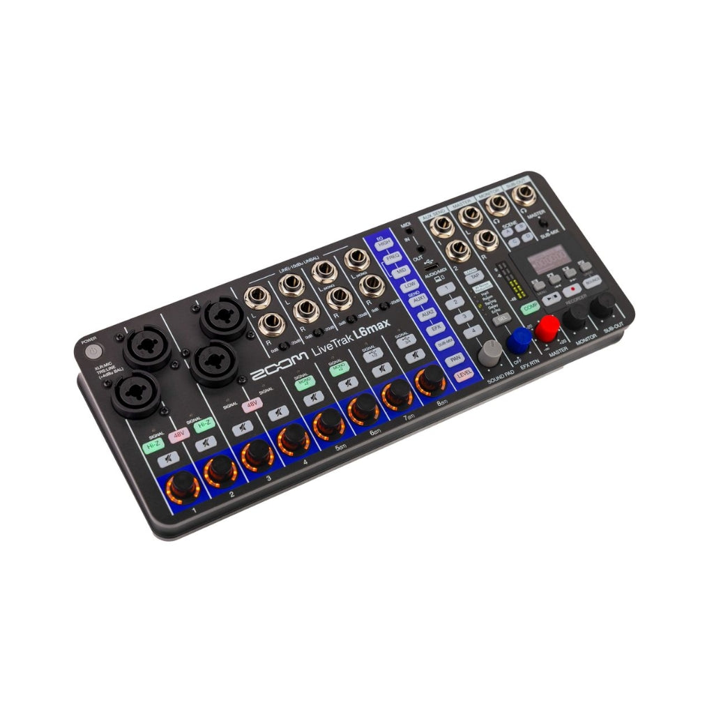 Zoom - LiveTrak L6max - 12-channel Digital Mixer