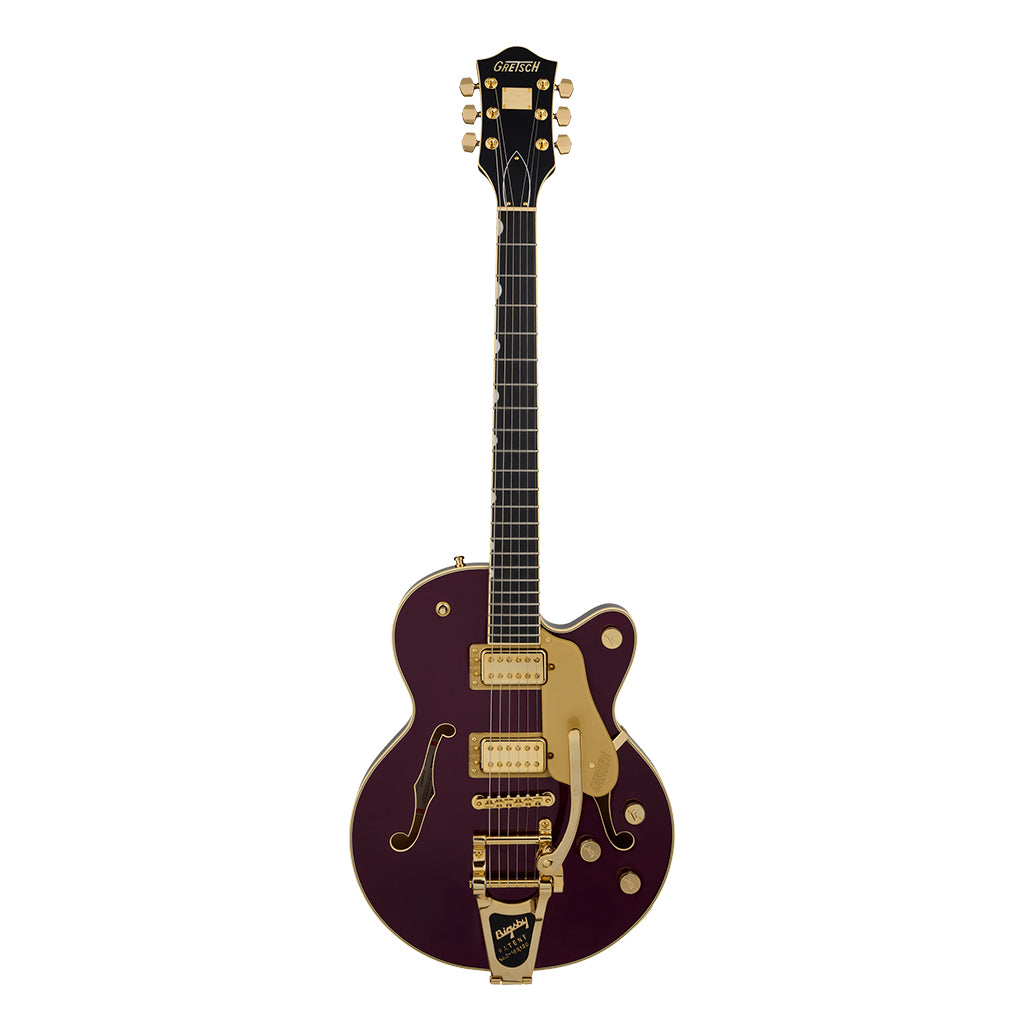 Gretsch Broadkaster Jr. LX Center Block with String Thru Bigsby & Gold Hardware Blackberry Ebony Fingerboard