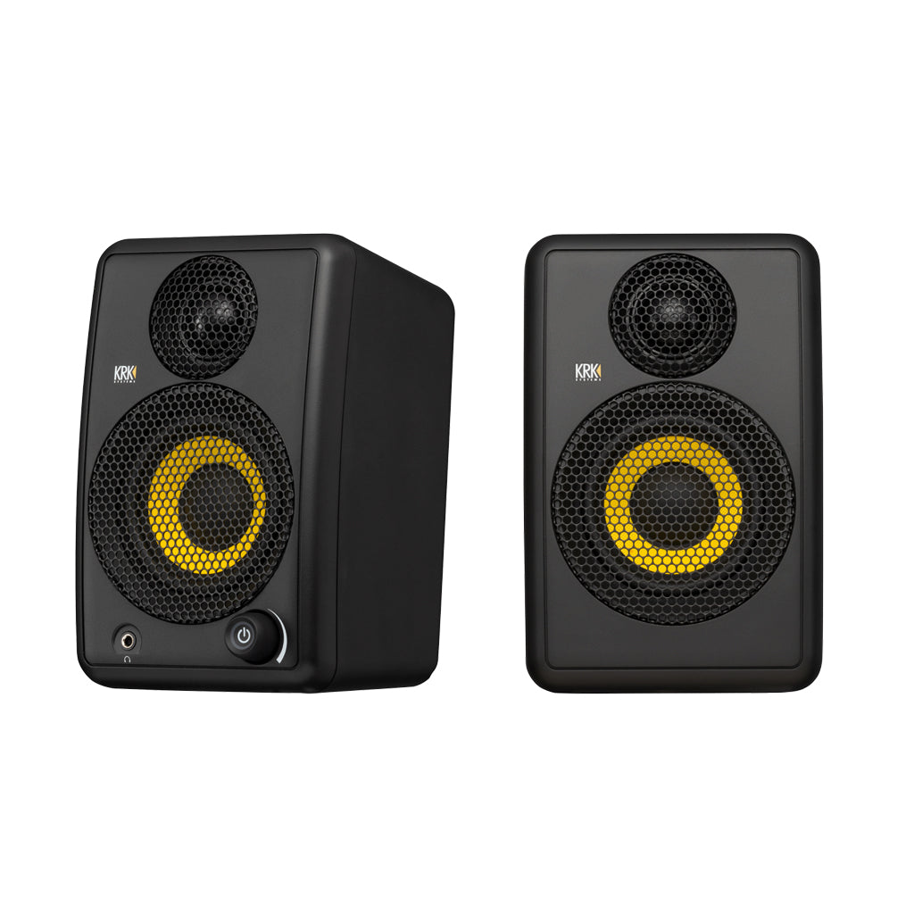 KRK GoAux 3 - Portable Studio Monitors 2-Way 3"; Bi-amped Class D Power - Pair