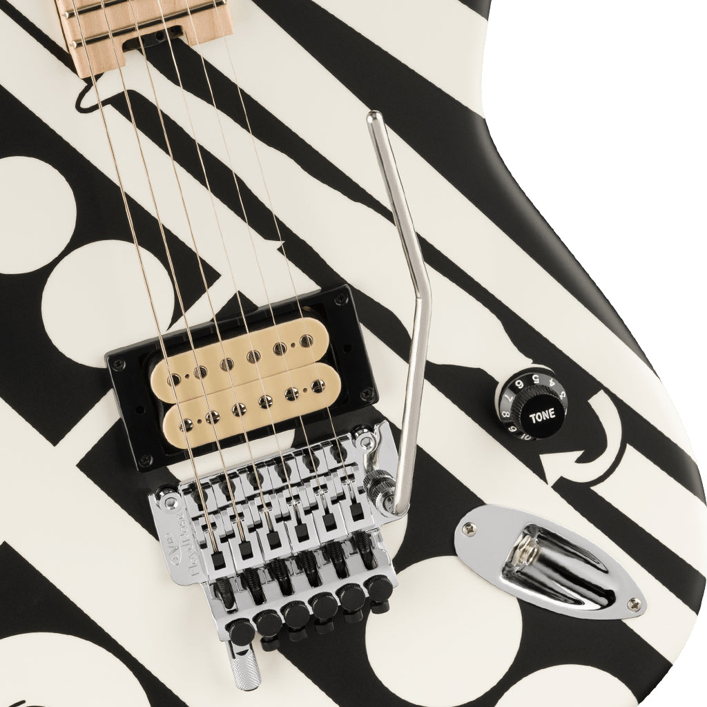 EVH Striped Series Circles White and Black